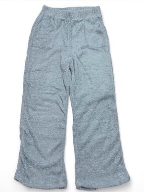 Honeydew Intimates Soft Fuzzy Wide Leg Lounge Pants Blue Small NEW